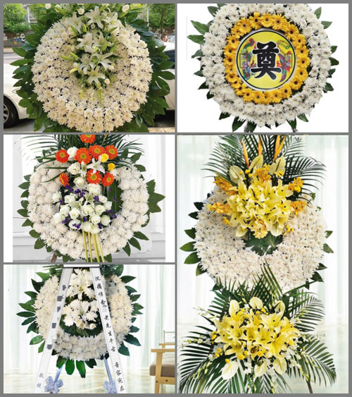 山东青岛平度市南村镇洪兰北村花圈速递